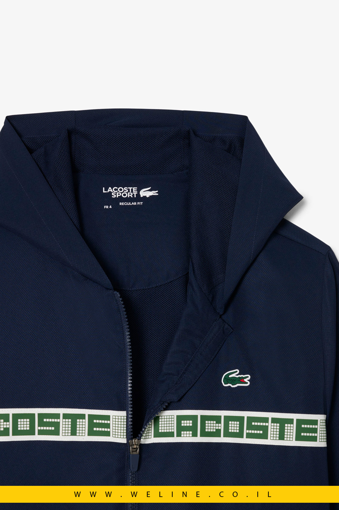 חליפת טניס גברים Lacoste Logo Stripe – כחול