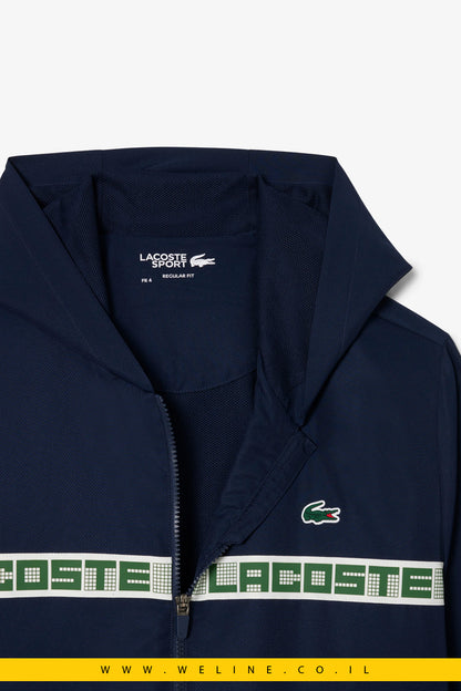 חליפת טניס גברים Lacoste Logo Stripe – כחול