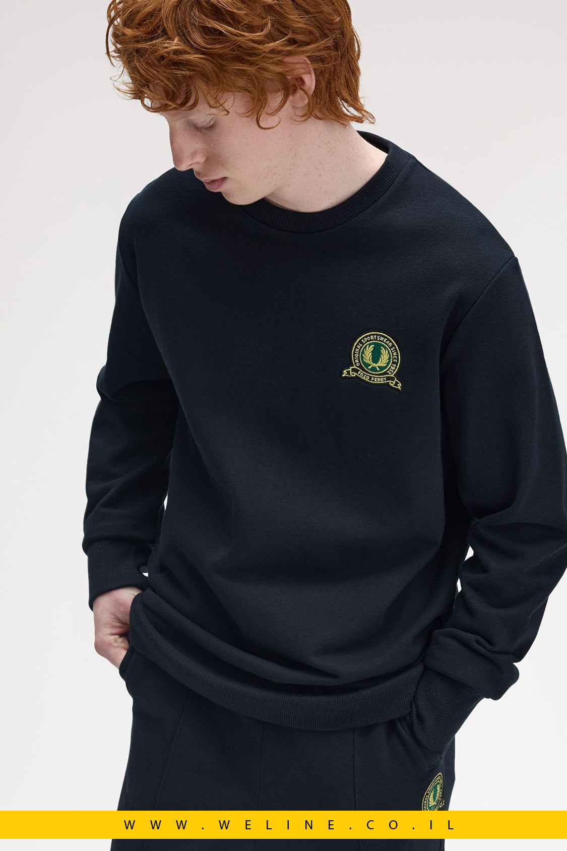 סווטשירט לגברים Tennis Badge – כחול