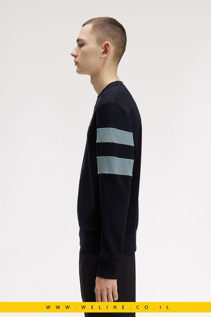 סווטשירט לגברים Peached Tipped Sleeve – כחול