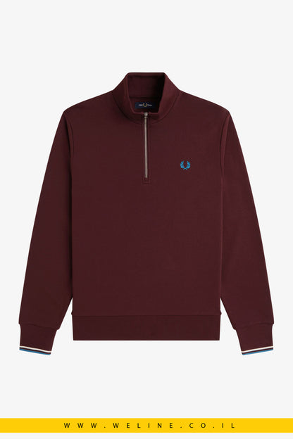 סווטשירט חצי רוכסן לגברים – Fred Perry