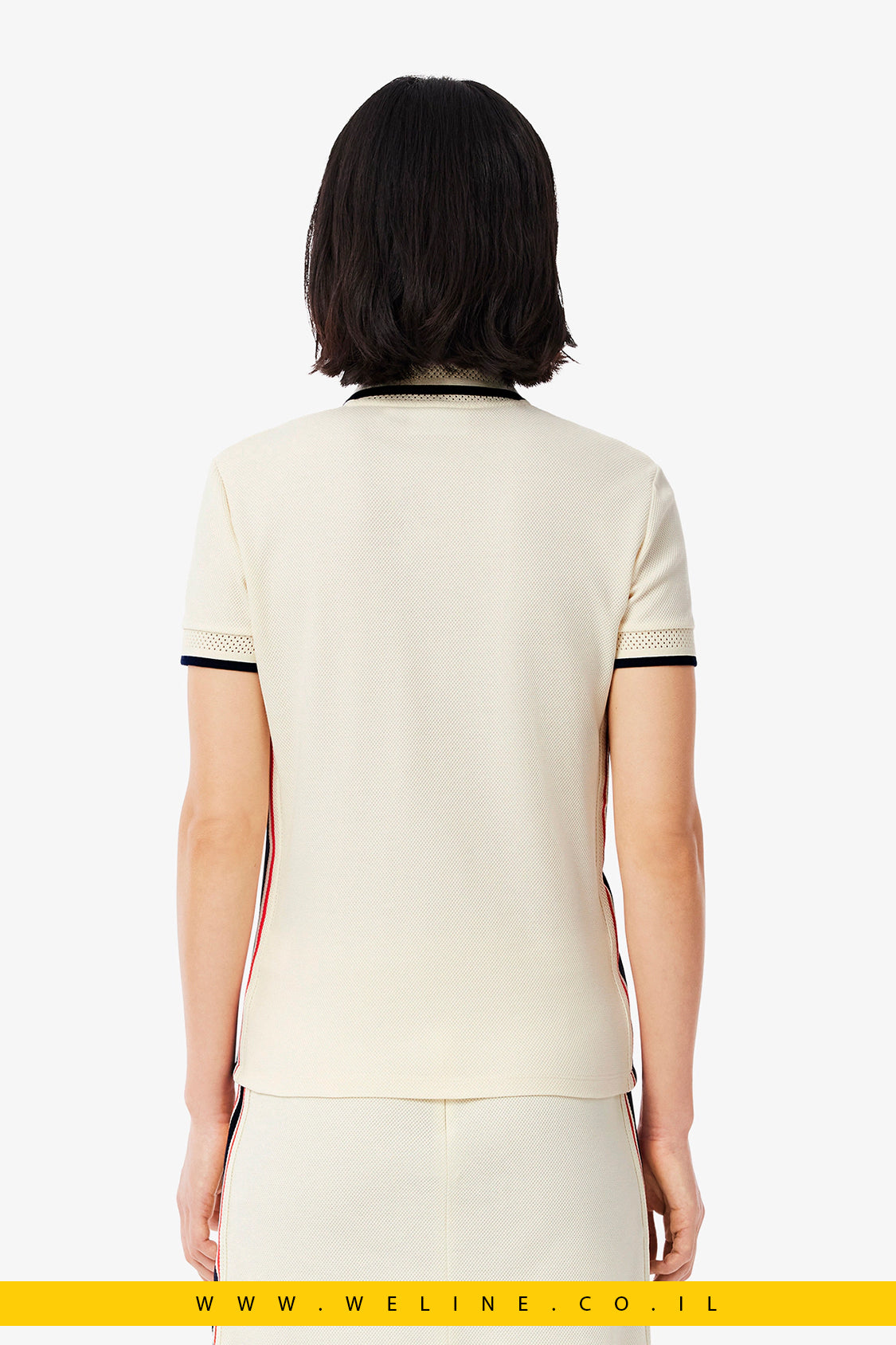 חולצת פולו צרפתית בגזרת Slim לנשים – Lacoste