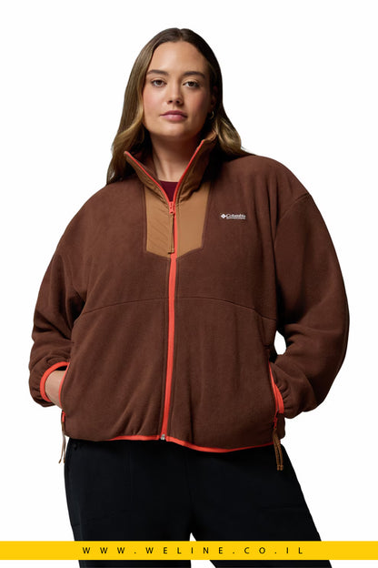 Columbia – סוויטשירט טיולים Sequoia Grove עם רוכסן, צבע Camel