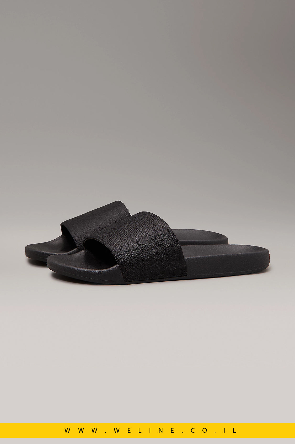 כפכפי נשים Calvin Klein – דגם Logo Jacquard Sliders