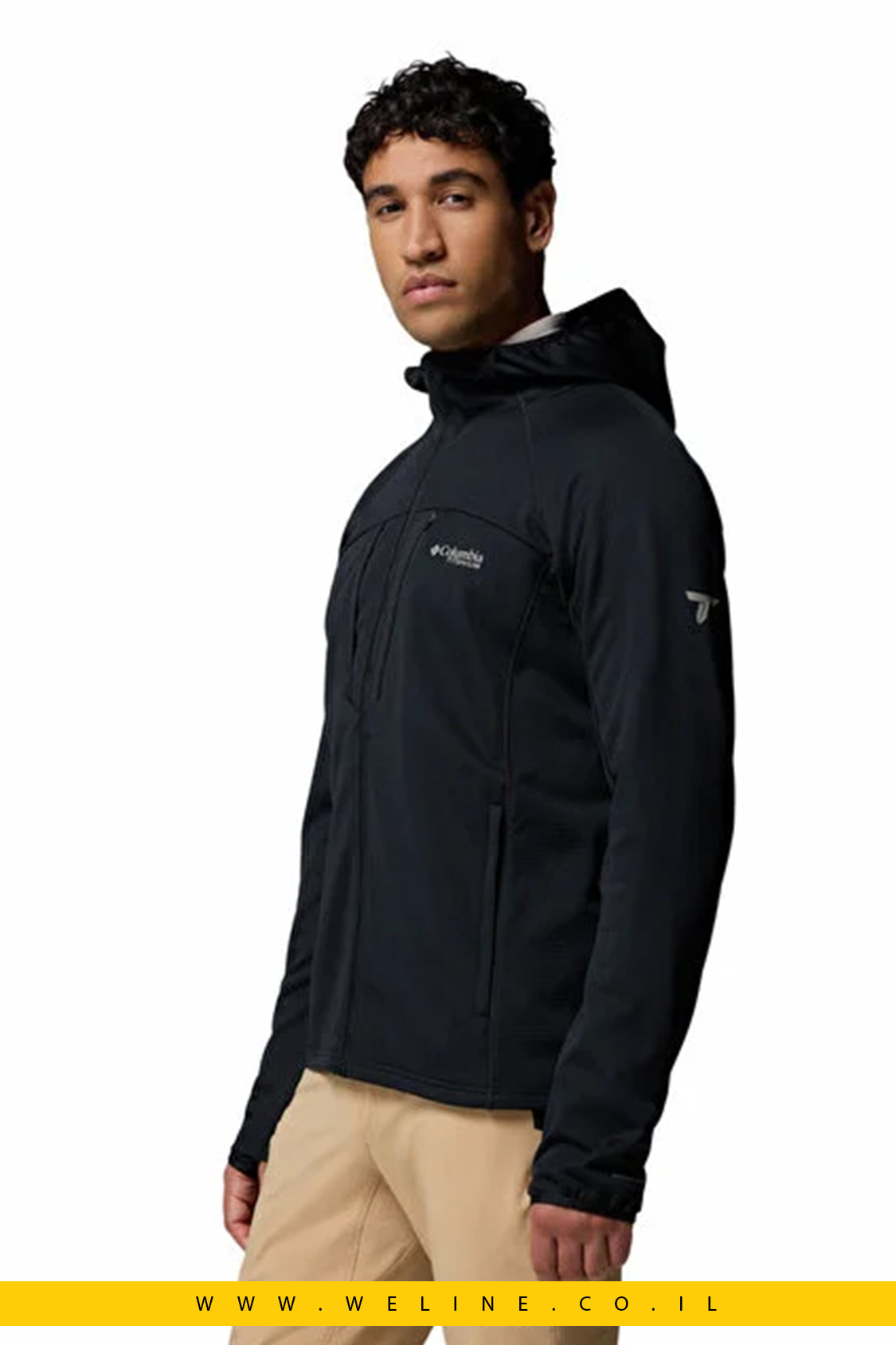 קפוצ’ון טכני שחור לגברים – Columbia Arctic Crest Bonded