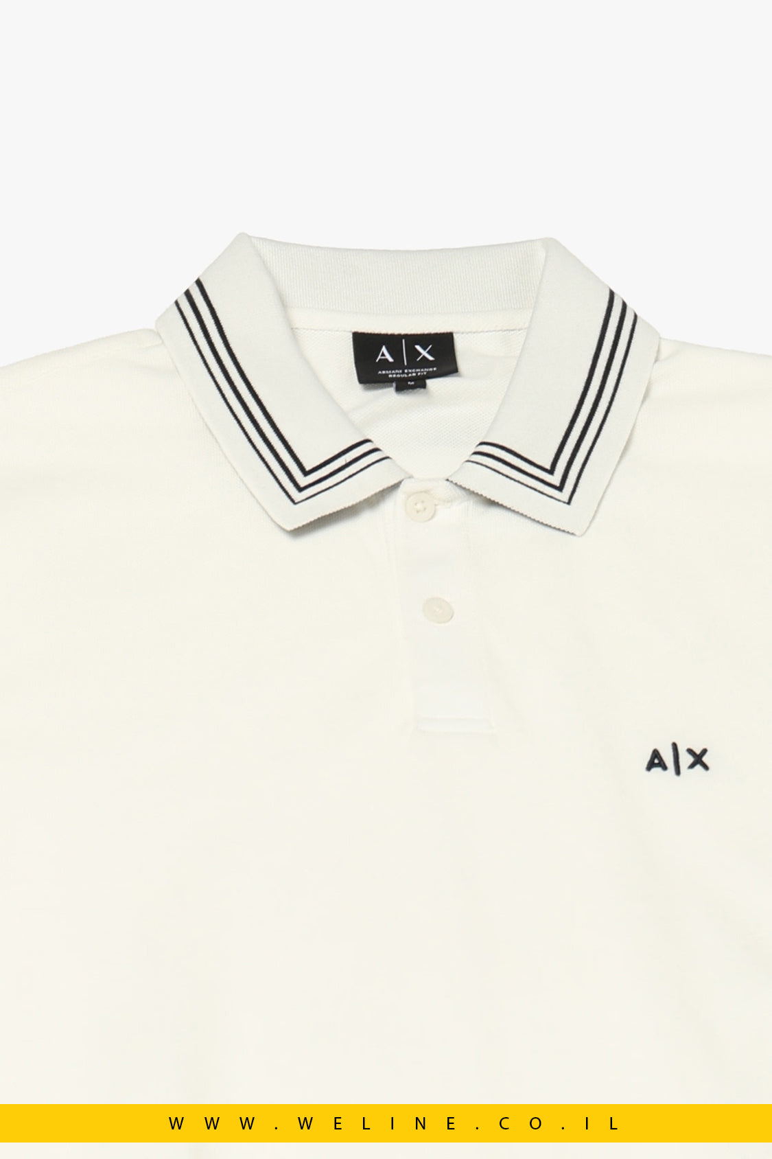 חולצת פולו גברים Armani Exchange מכותנה – Regular Fit