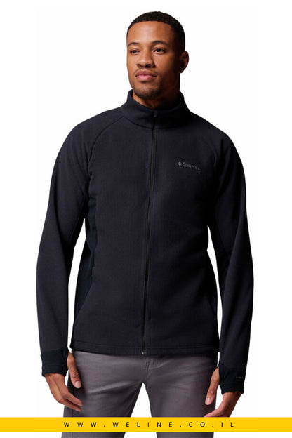ג'קט ארוך שחור לגברים Arctic Peak Full Zip