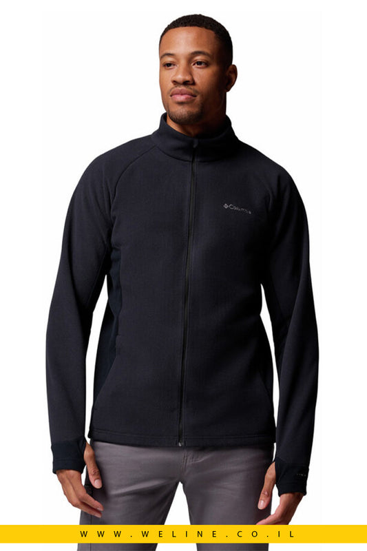 ג'קט ארוך שחור לגברים Arctic Peak Full Zip