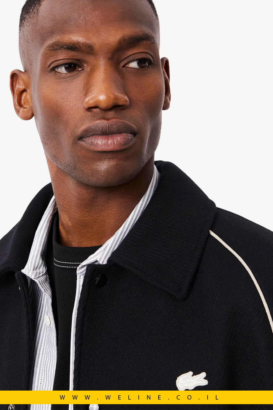 מעיל וארסיטי יוקרתי עם פאץ' רקום – Badge Accent Wool Varsity Jacket