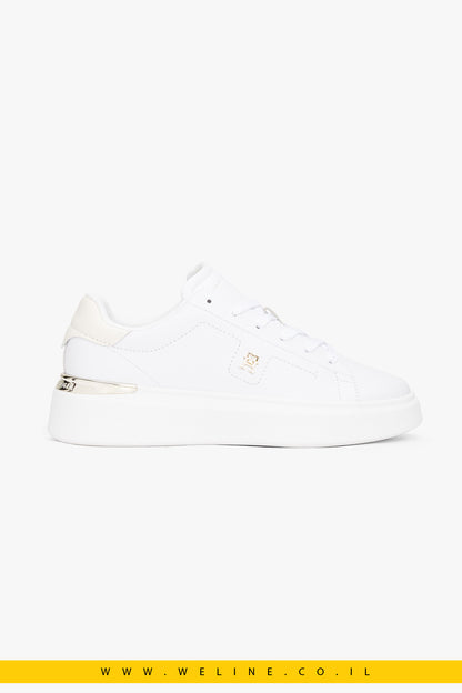 סניקרס נשים מעור עם מונוגרמת TH – Tommy Hilfiger