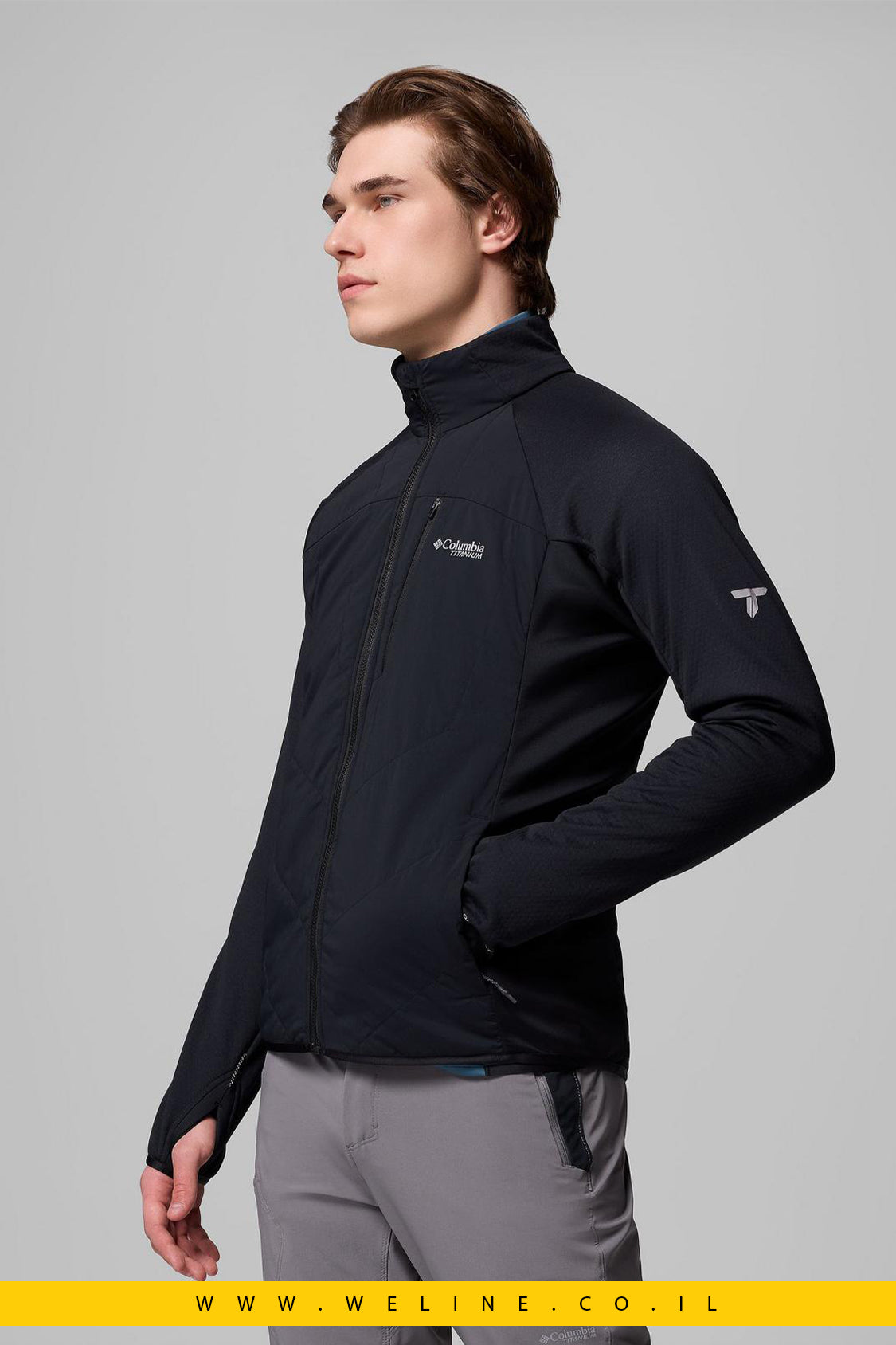 ג׳קט פליס היברידי Titanium collection – Arctic Crest™ Hybrid Technical Fleece לגברים