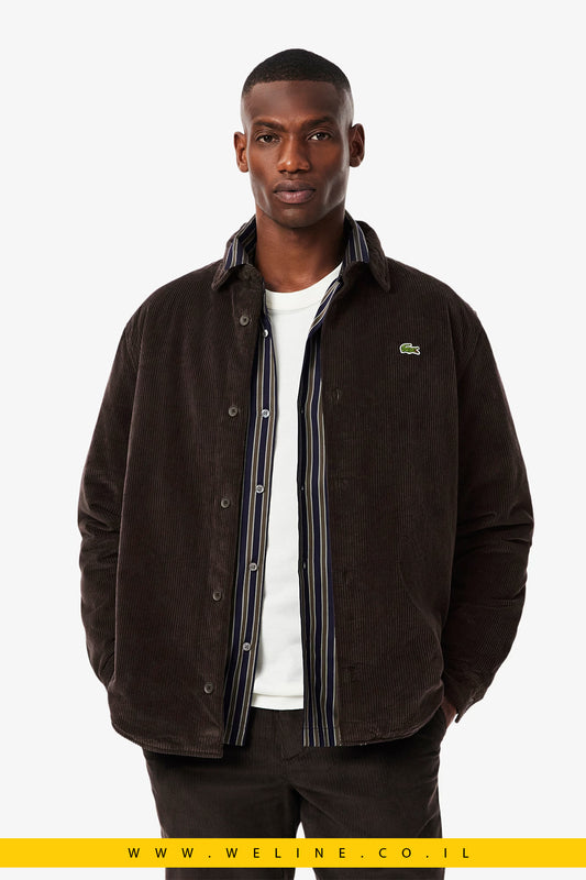 אוברשירט קורדרוי אוברסייז לגברים Lacoste – חום