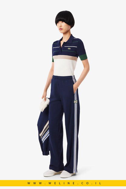 מכנסי טרנינג נשים Lacoste French Made – כחול