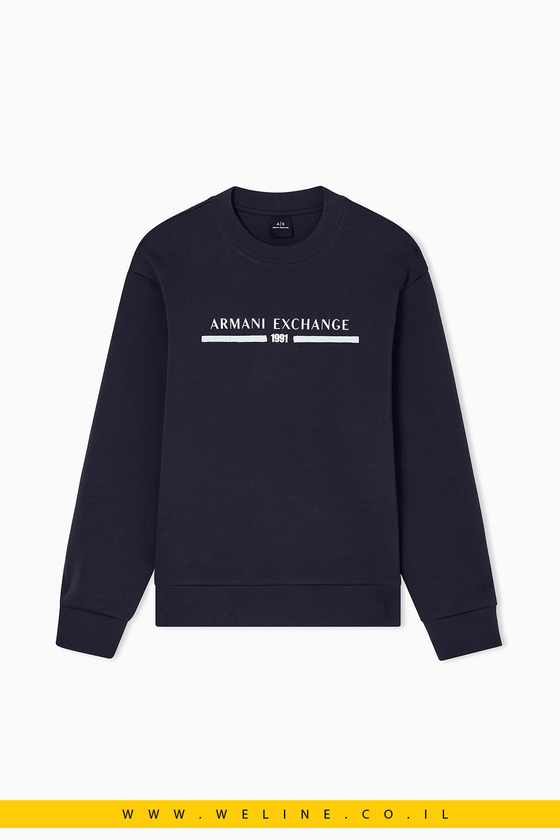 סווטשירט Crewneck Logo לגברים Armani Exchange