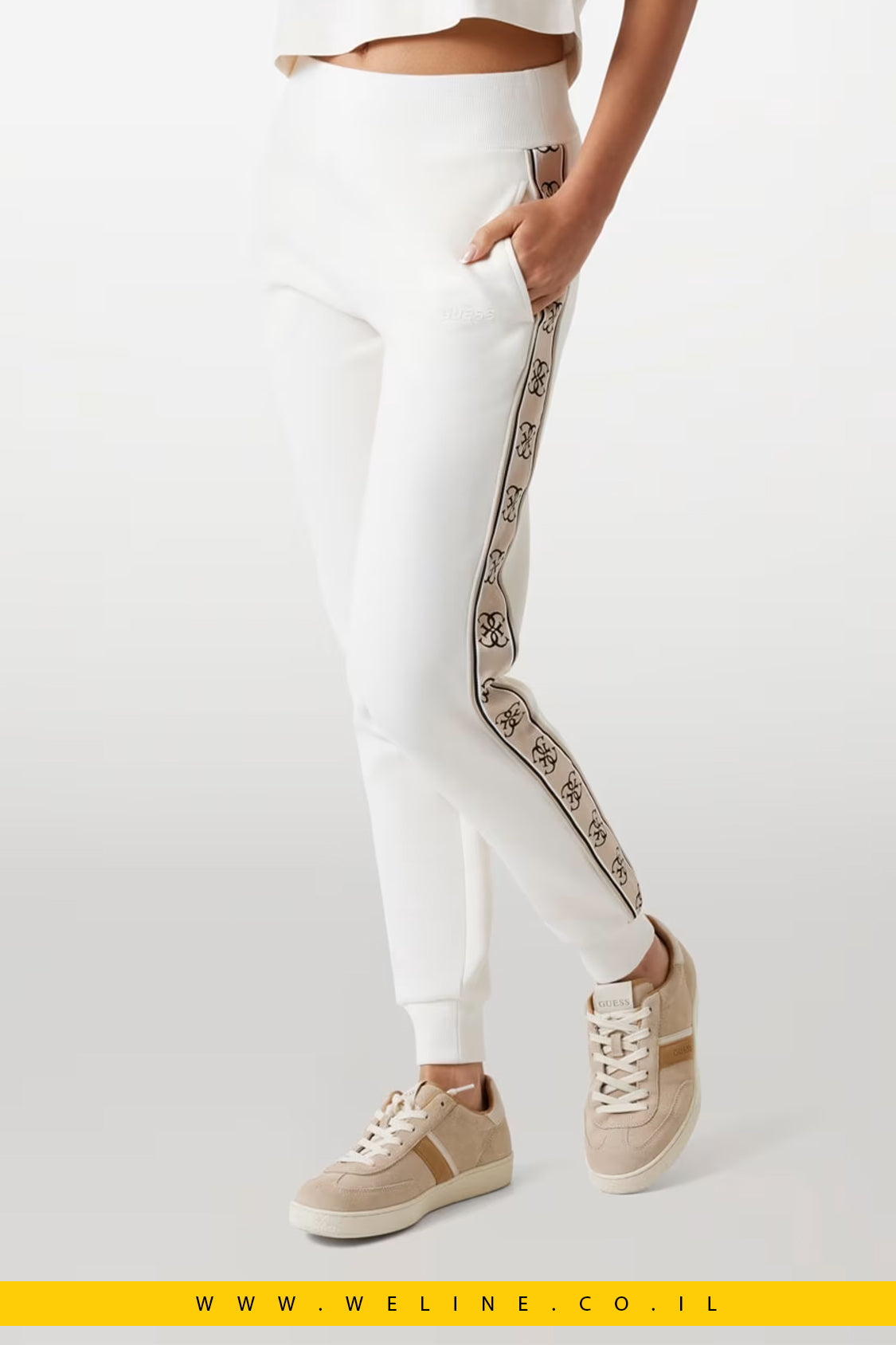 חליפה עם פס לוגו צדדי לנשים – Guess