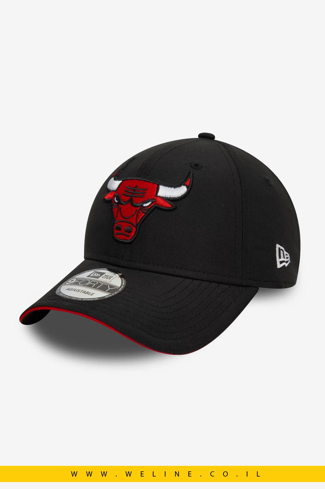 כובע 9FORTY Chicago Bulls שחור מבד מיקרופייבר - WELINE.CO.IL