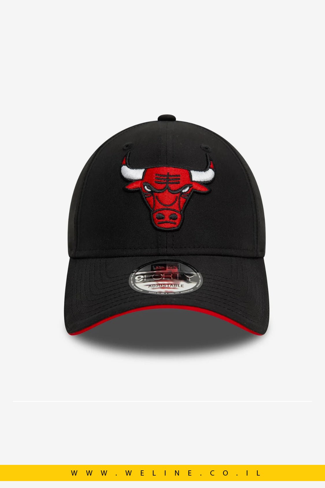 כובע 9FORTY Chicago Bulls שחור מבד מיקרופייבר - WELINE.CO.IL