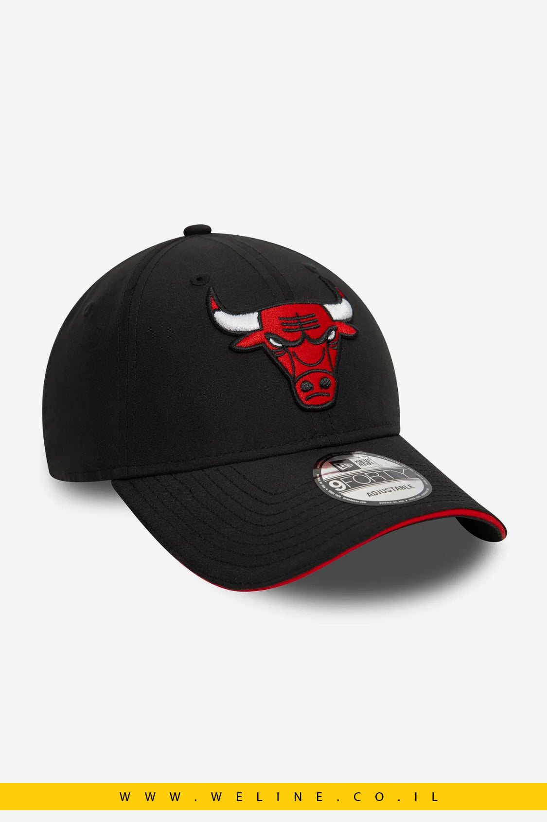 כובע 9FORTY Chicago Bulls שחור מבד מיקרופייבר - WELINE.CO.IL