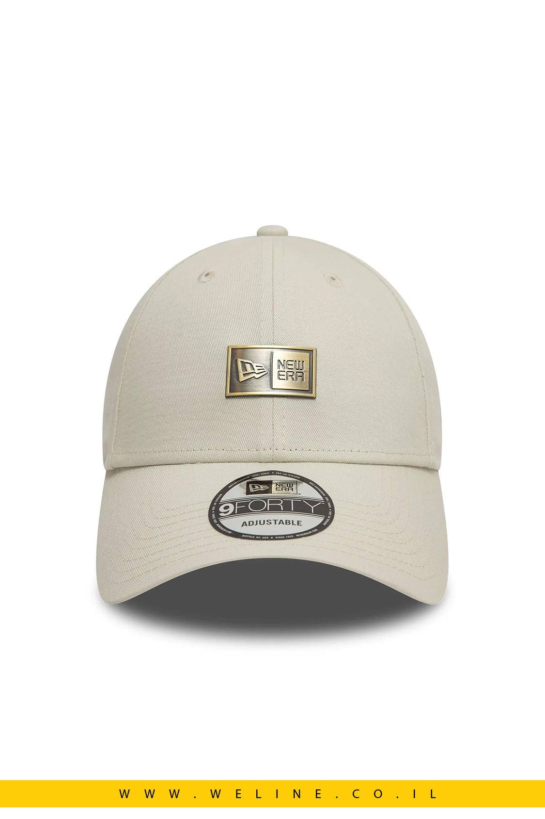 כובע 9FORTY ביג' New Era עם תג מתכתי - WELINE.CO.IL