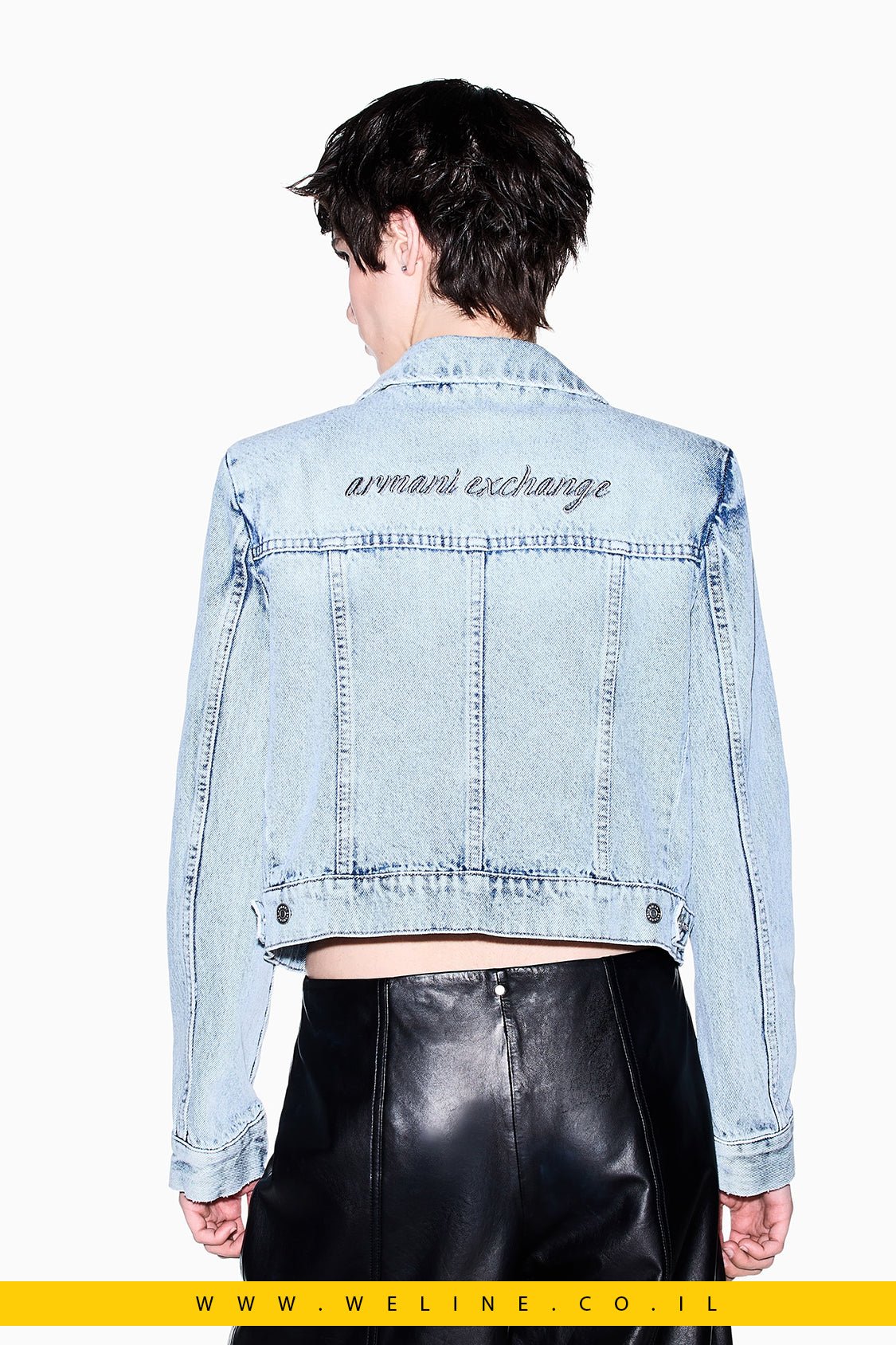 בלייזר ג'ינס לנשים Armani Exchange Regular Fit - WELINE.CO.IL