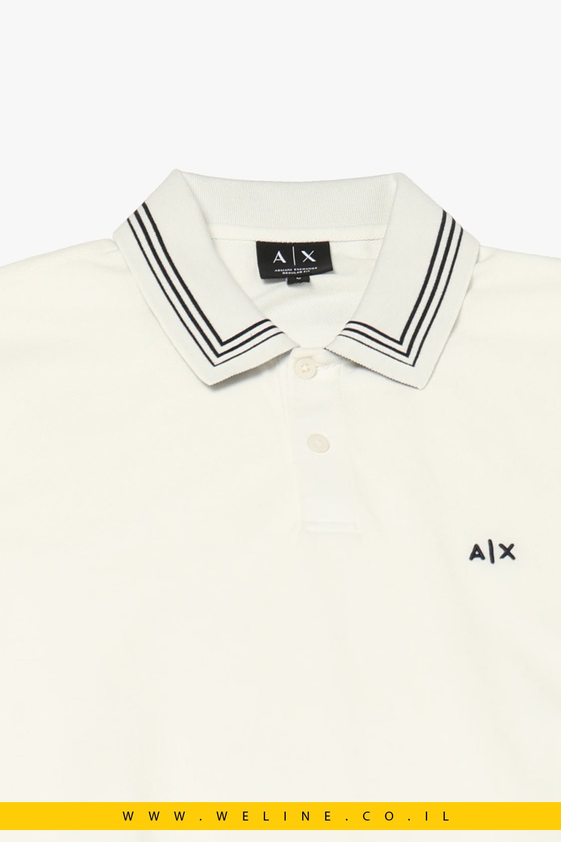 חולצת פולו גברים Armani Exchange מכותנה – Regular Fit - WELINE.CO.IL