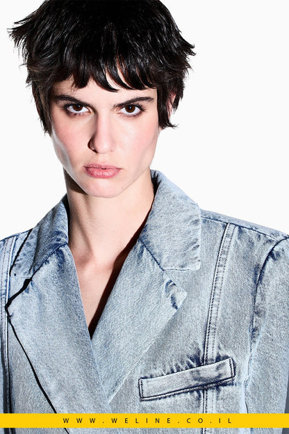 בלייזר ג'ינס לנשים Armani Exchange Regular Fit - WELINE.CO.IL