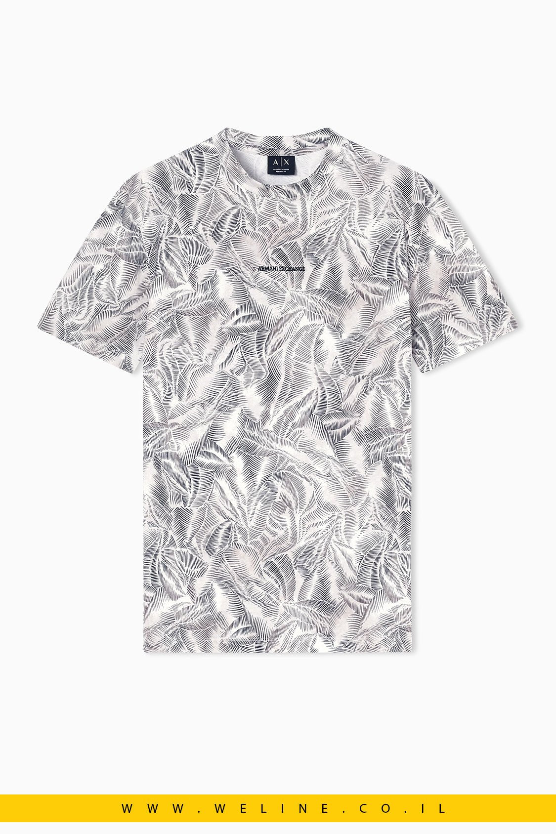 טי שירט Armani Exchange Regular Fit Classic Cotton Jersey - WELINE.CO.IL