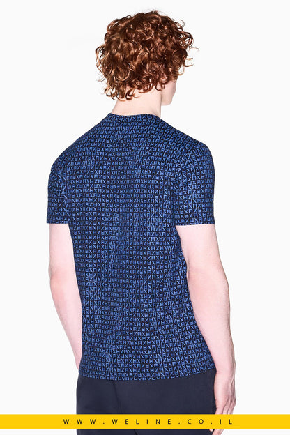 טי שירט Armani Exchange Regular Fit Classic Cotton Jersey - WELINE.CO.IL