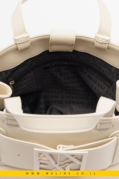 תיק שופר לבן Armani Exchange XW000285 - WELINE.CO.IL