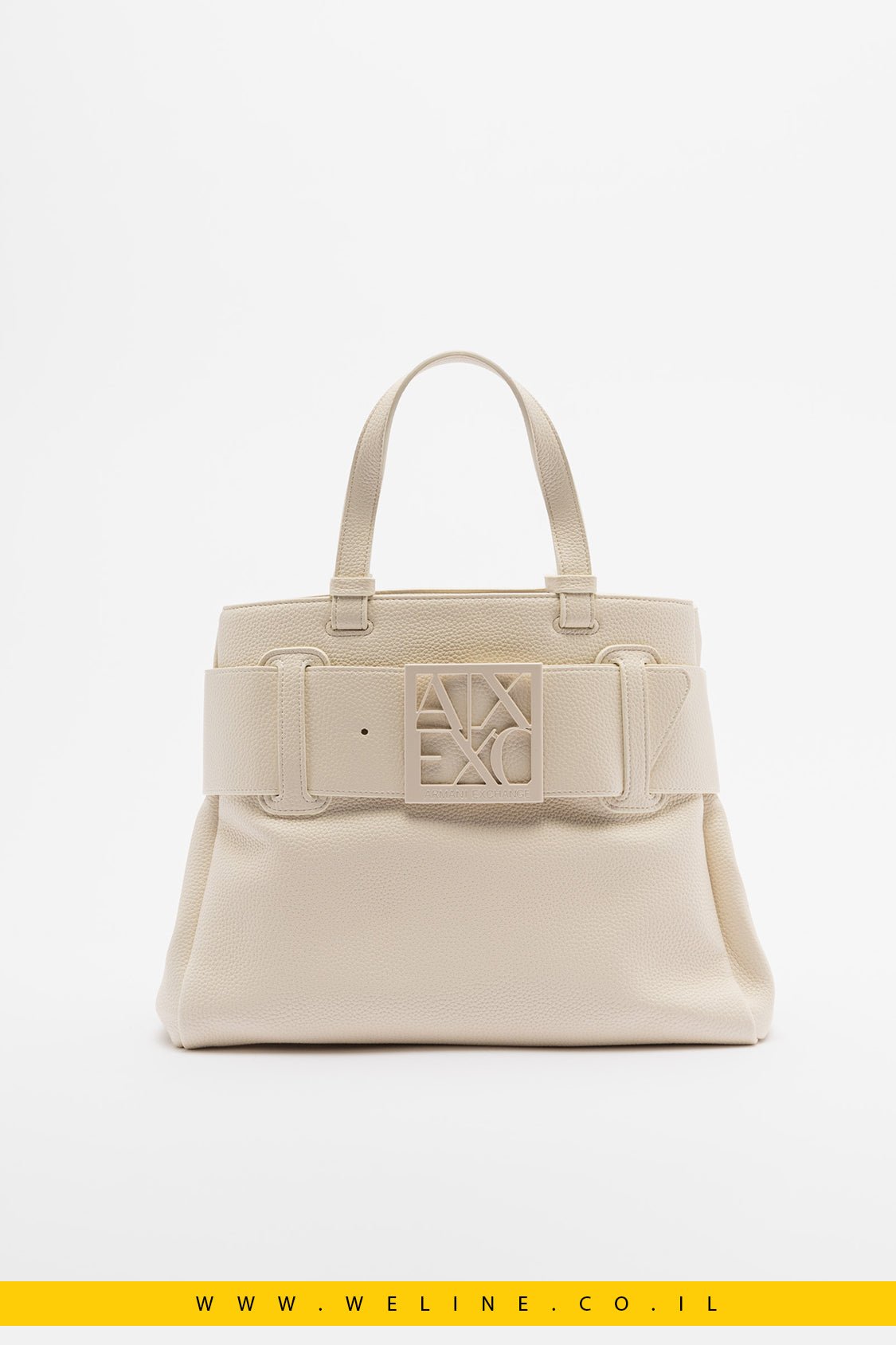 תיק שופר לבן Armani Exchange XW000285 - WELINE.CO.IL