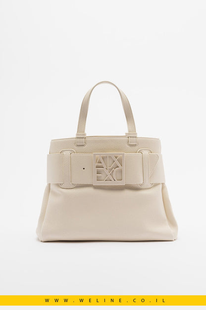 תיק שופר לבן Armani Exchange XW000285 - WELINE.CO.IL