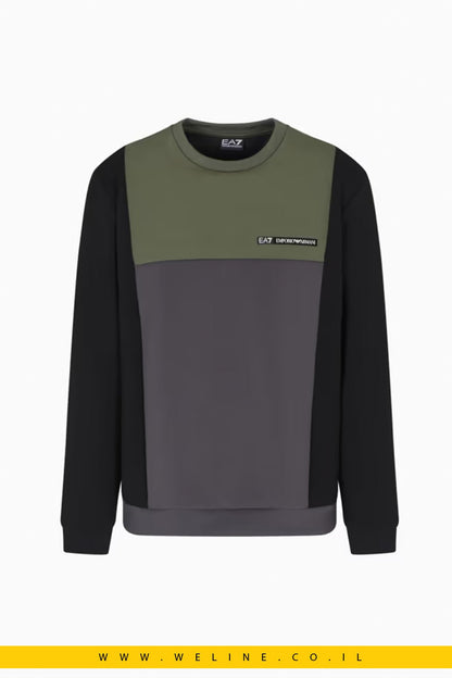 סווטשירט Athletic Colour Block – EA7 Emporio Armani - WELINE.CO.IL