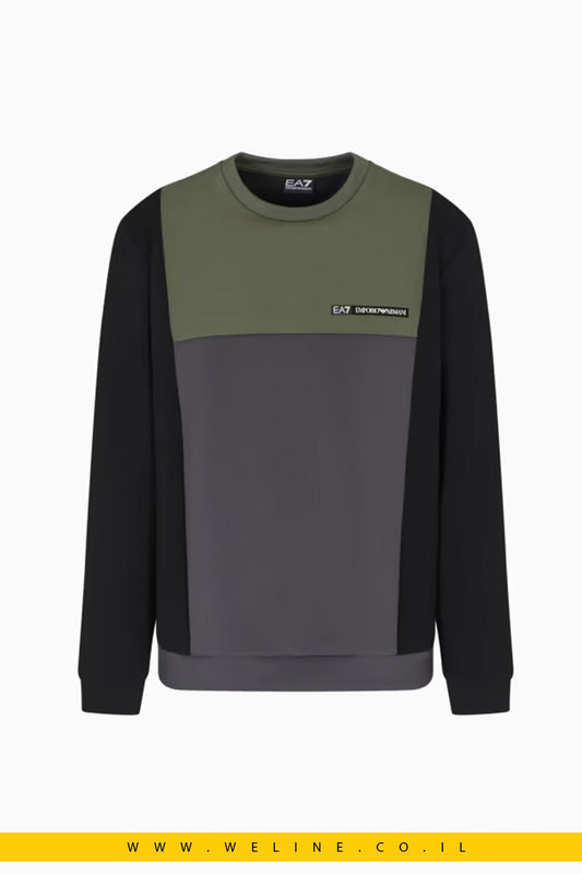 סווטשירט Athletic Colour Block – EA7 Emporio Armani - WELINE.CO.IL