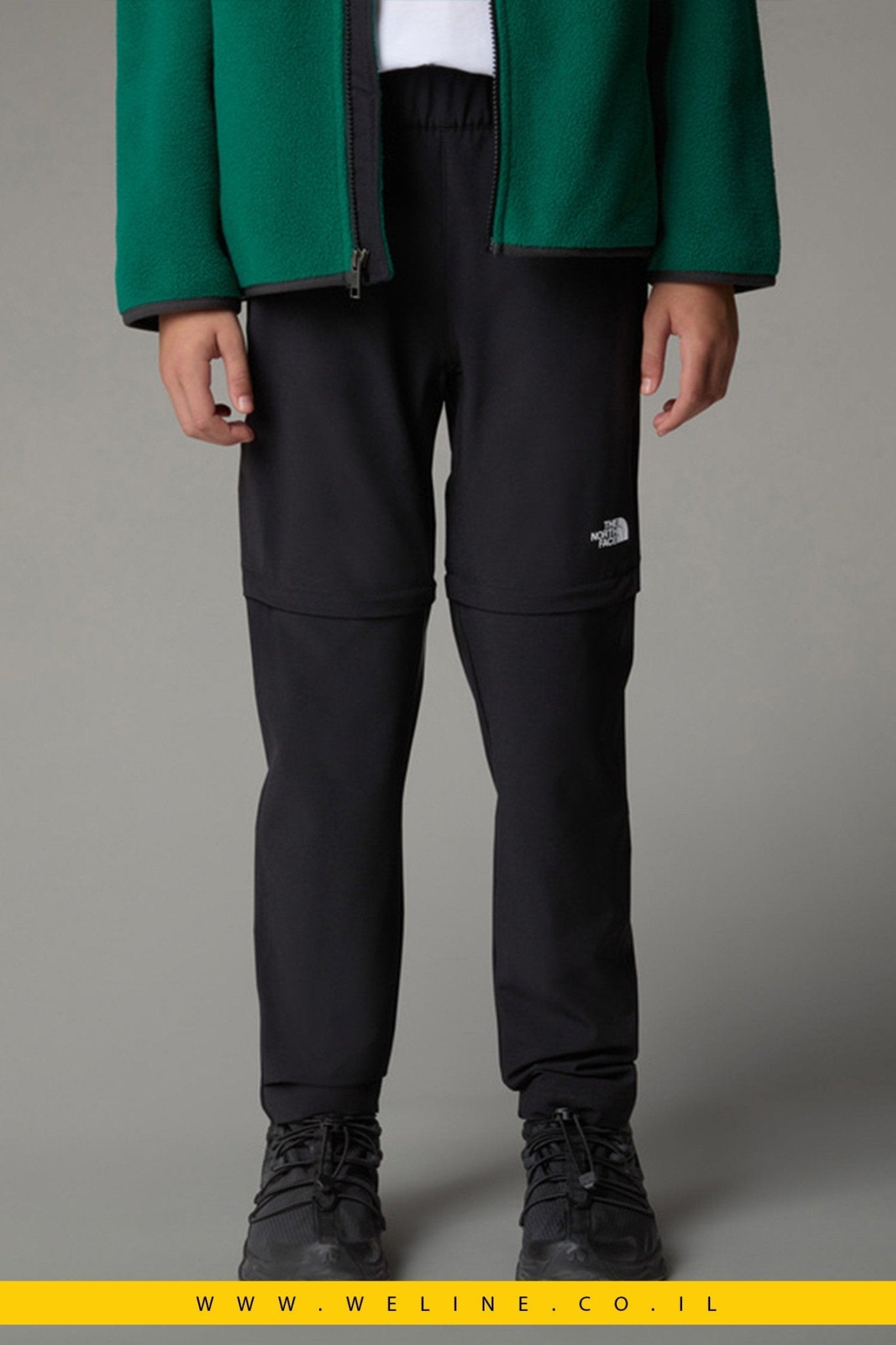 מכנס ילדים B Exploration Convertible Pant בצבע שחור (TNF Black) - WELINE.CO.IL