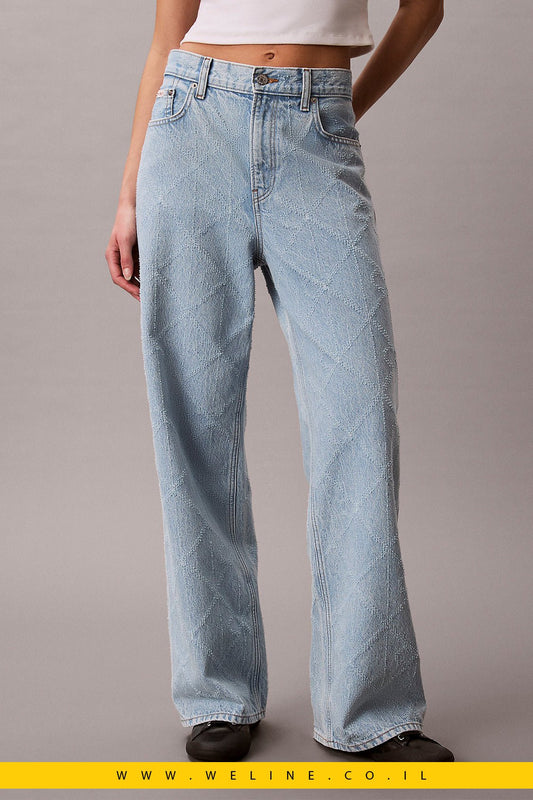 ג'ינס Baggy עם לוגו בכל הדגם - WELINE.CO.IL