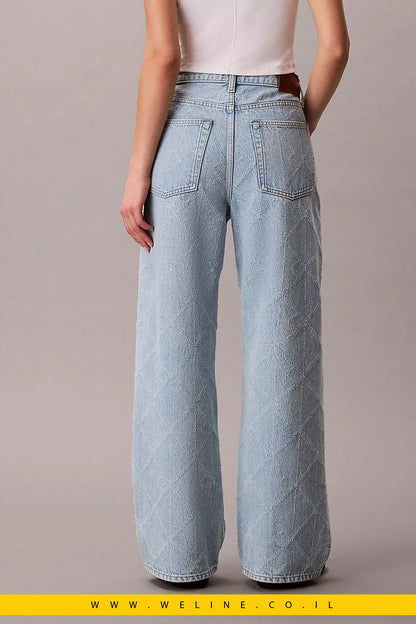 ג'ינס Baggy עם לוגו בכל הדגם - WELINE.CO.IL