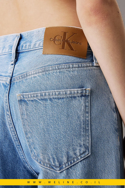 ג׳ינס נשים בגזרת Barrel מותן גבוהה – Calvin Klein - WELINE.CO.IL