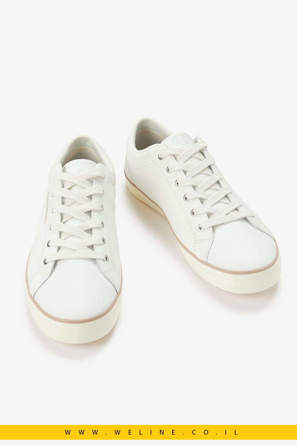 נעלי עור מרקם בסגנון טניס קלאסי לגברים – Baseline Leather - WELINE.CO.IL