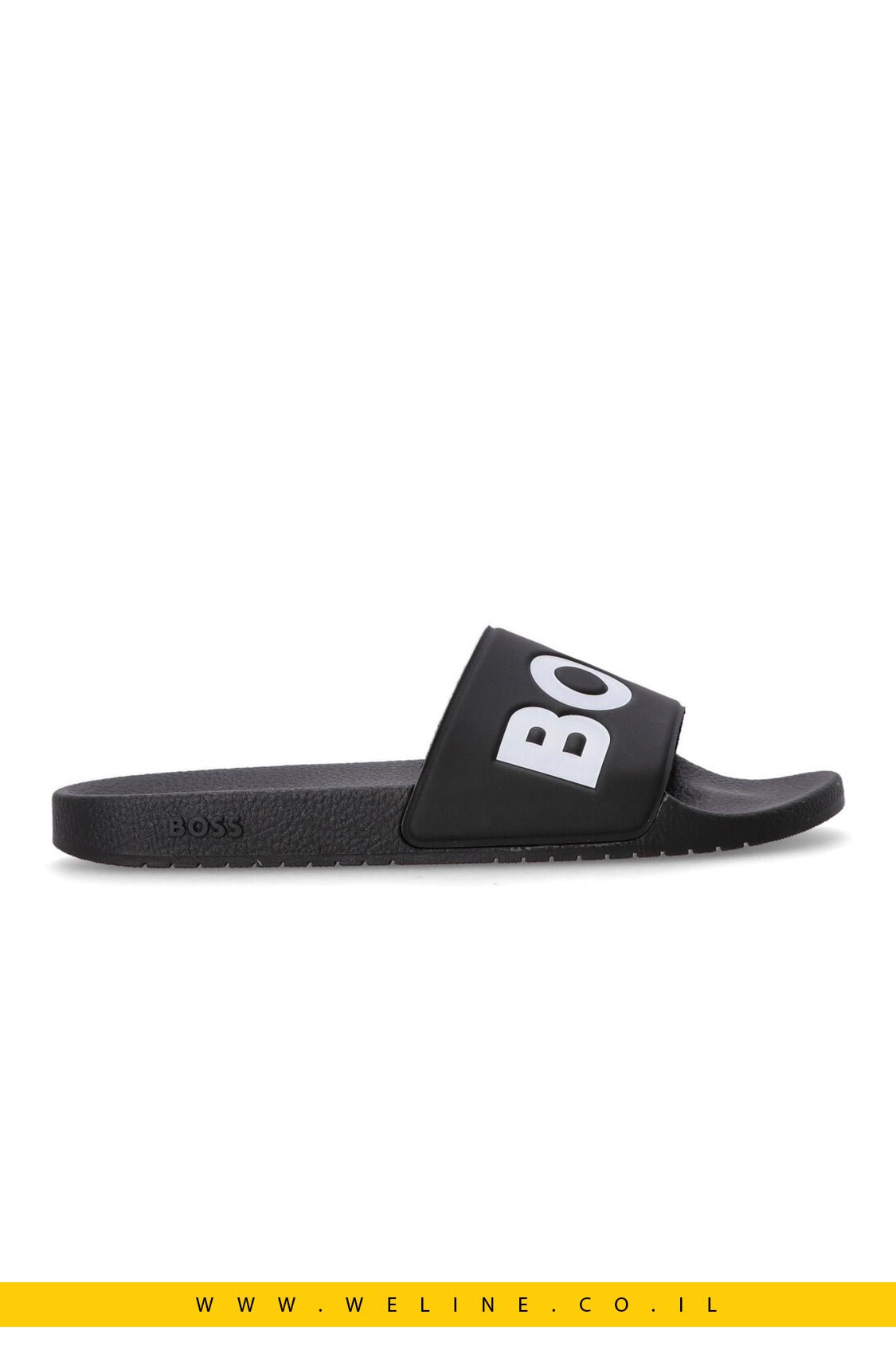 כפכפי גברים BOSS Aryeh Sliders – צבע שחור - WELINE.CO.IL