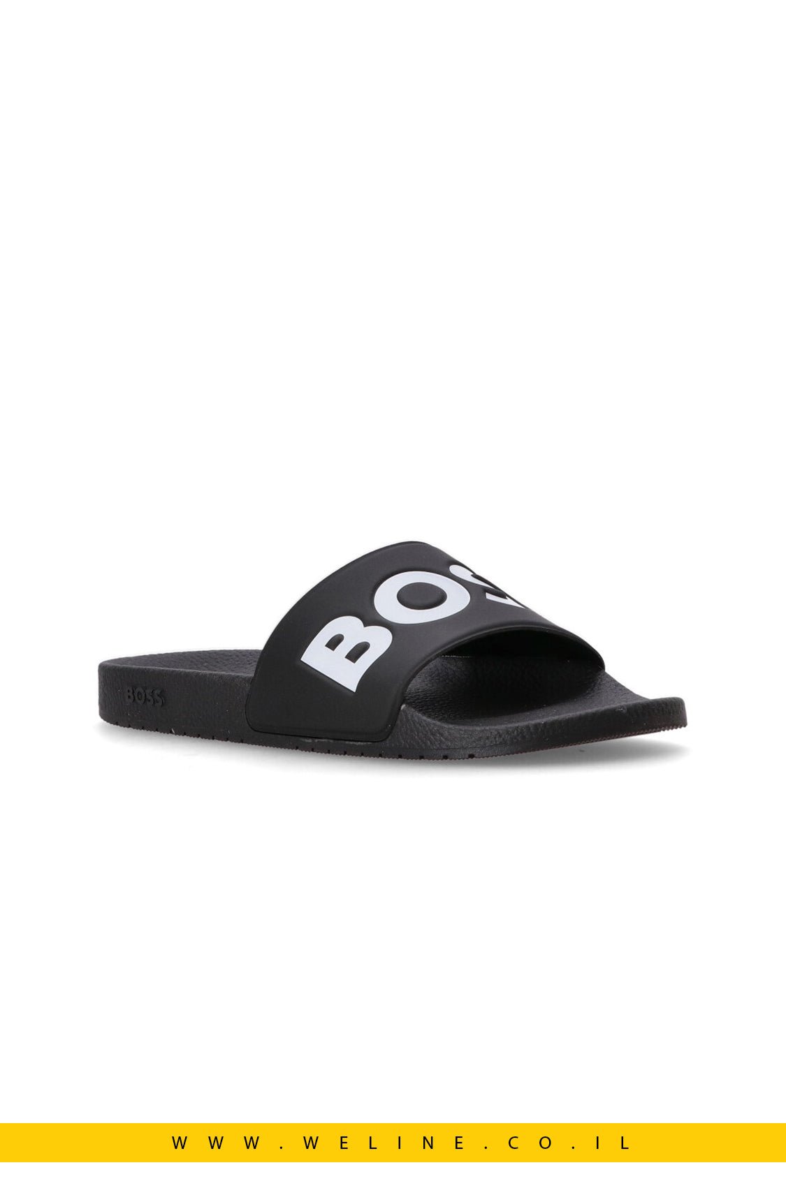 כפכפי גברים BOSS Aryeh Sliders – צבע שחור - WELINE.CO.IL