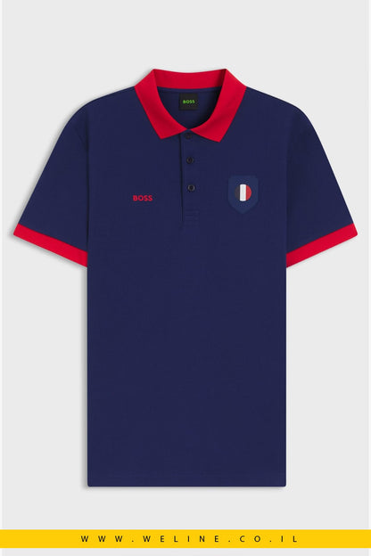 חולצת פולו גברים BOSS Paddy Polo Shirt France – Regular Fit - WELINE.CO.IL