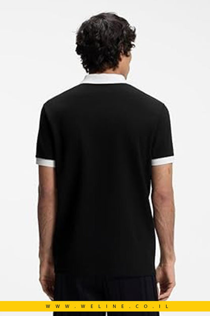 חולצת פולו גברים BOSS Paddy Polo Shirt Germany Black – Regular Fit - WELINE.CO.IL