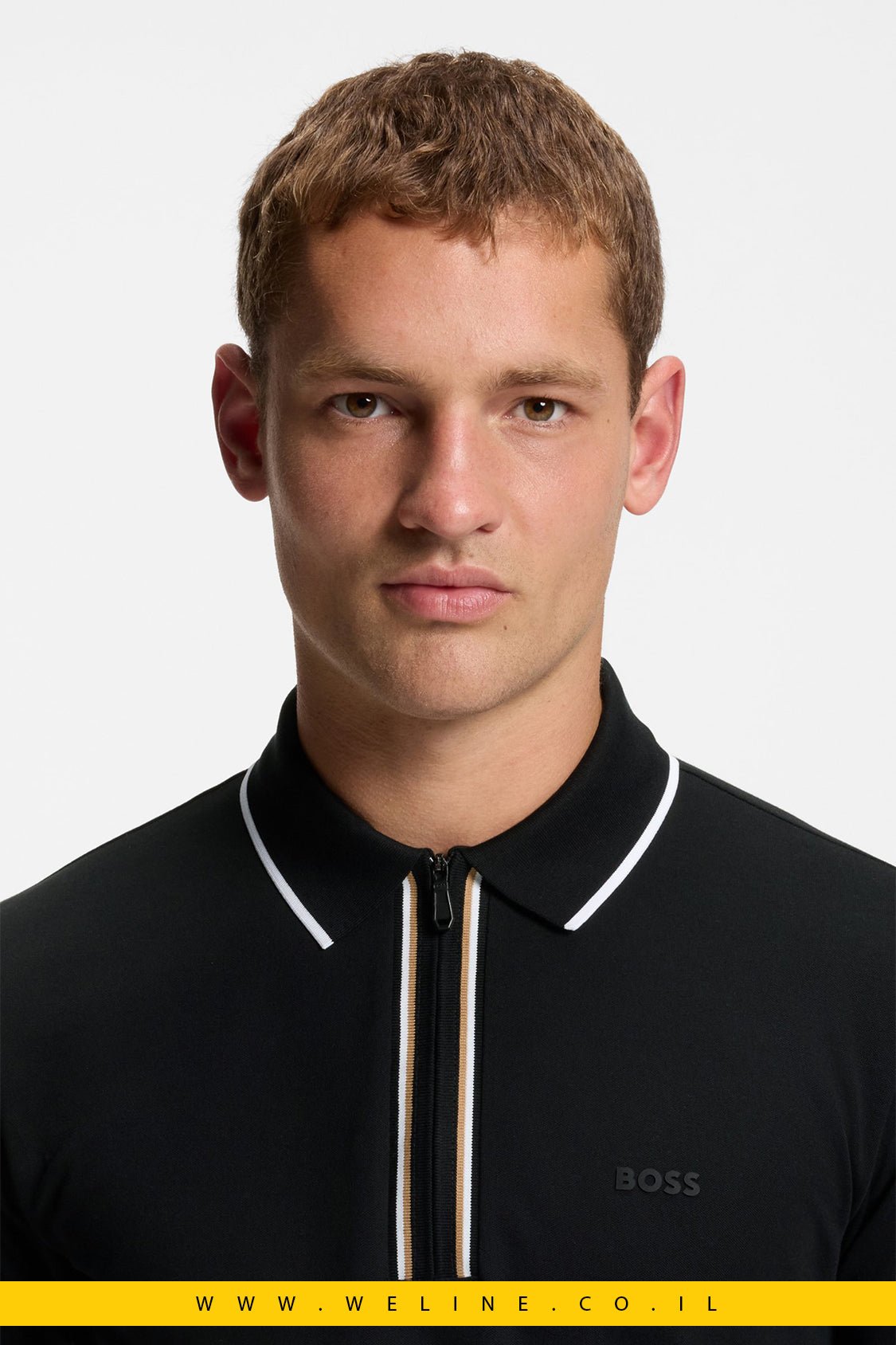 חולצת פולו ספורטיבית BOSS Philix GOC Active Slim - Fit Polo Shirt - WELINE.CO.IL