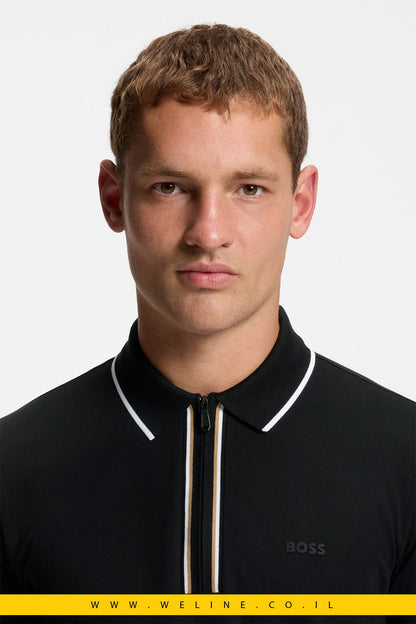 חולצת פולו ספורטיבית BOSS Philix GOC Active Slim - Fit Polo Shirt - WELINE.CO.IL