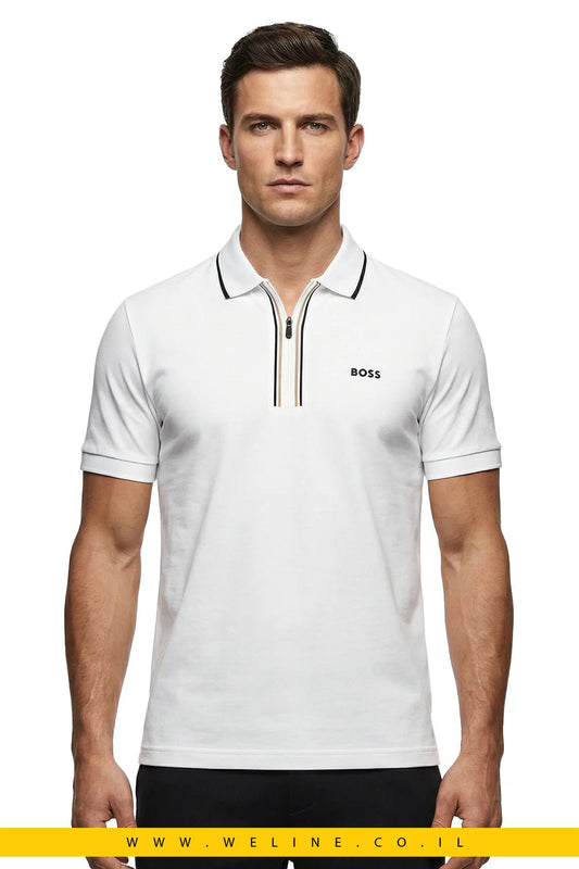 חולצת פולו לגברים מבית BOSS מדגם Phillix GOC - WELINE.CO.IL
