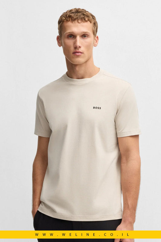 חולצת טי לגברים BOSS Regular Fit T-Shirt - WELINE.CO.IL