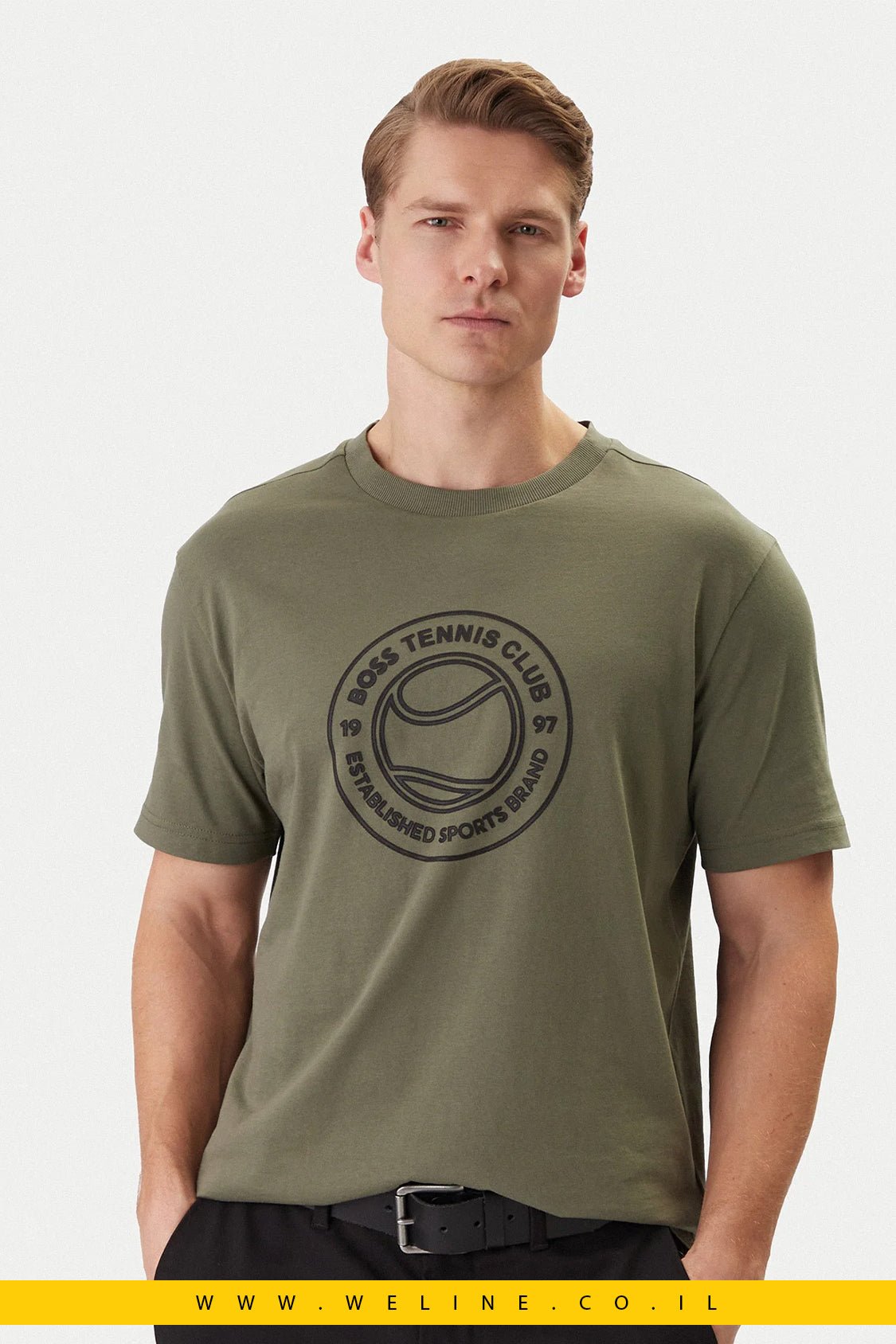 טי שירט BOSS TS_Join Logo Regular Fit - WELINE.CO.IL