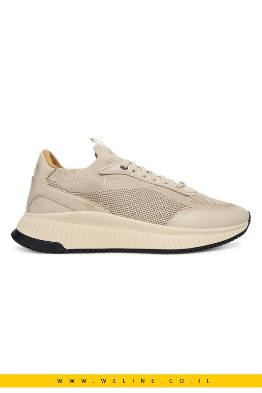 BOSS TTNM Evo – סניקרס גברים בצבע Open White - WELINE.CO.IL