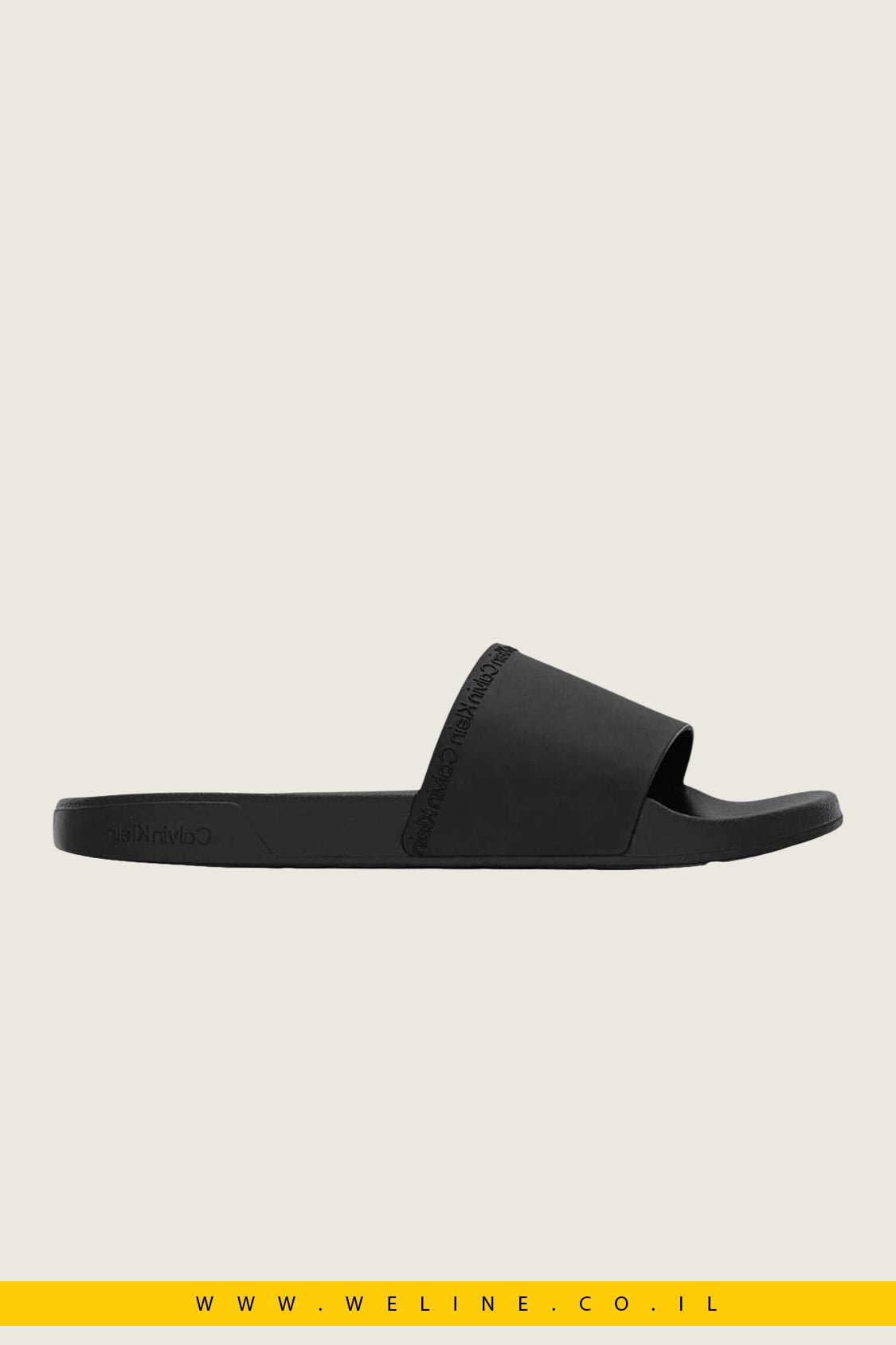 כפכפי סלייד לגברים Calvin Klein – צבע שחור - WELINE.CO.IL