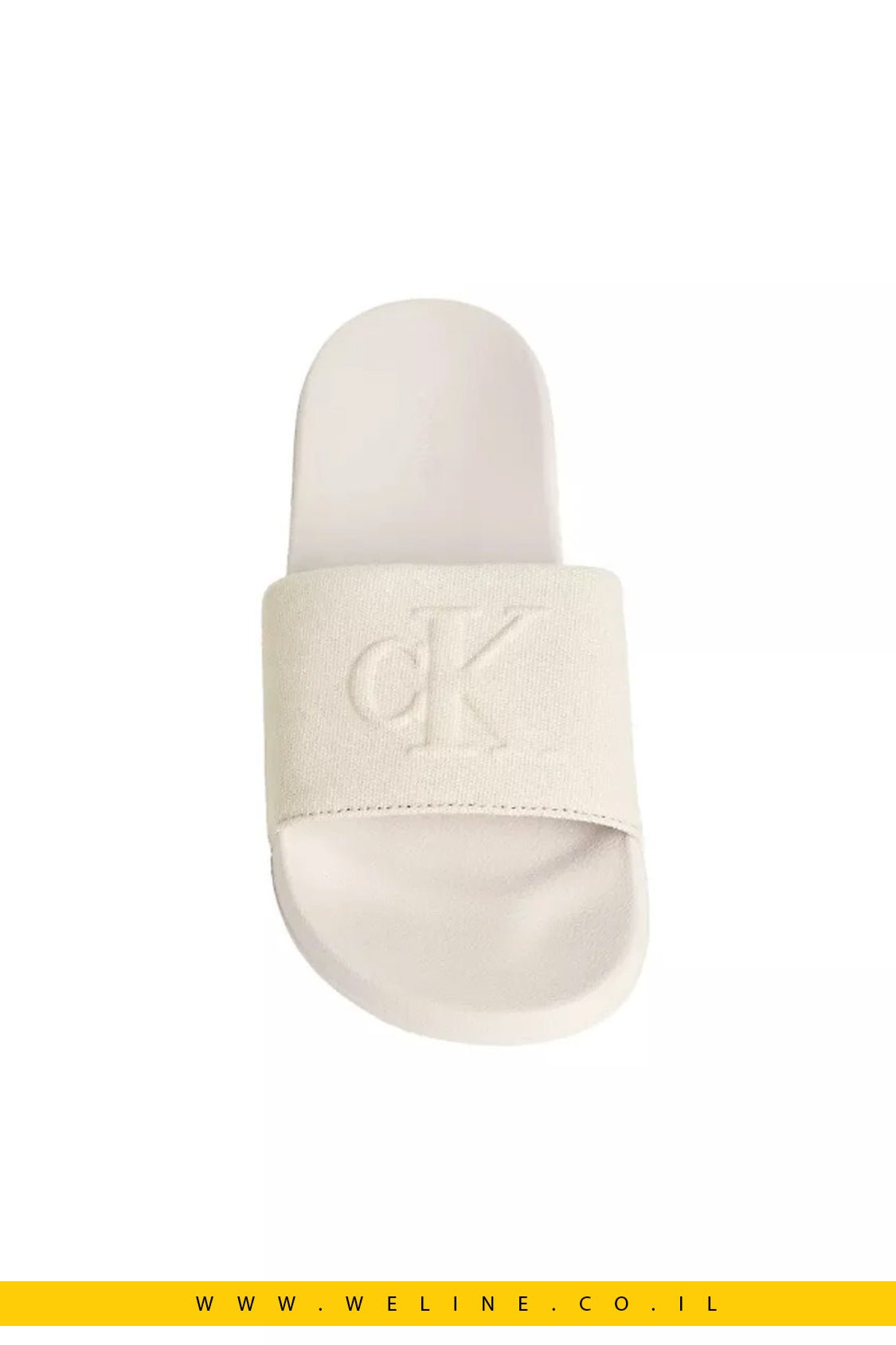 כפכפי סלייד לגברים Calvin Klein צבע שבולת שועל - WELINE.CO.IL